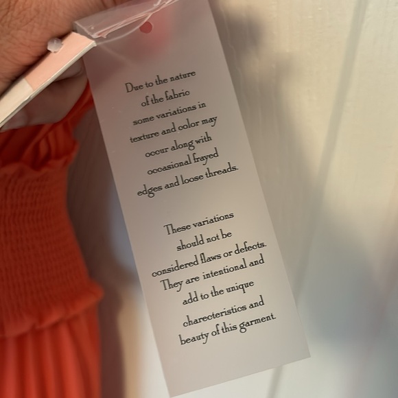 Nanette Lepore Coral Pleated Dress Size 8 - Picture 4 of 6